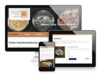 Webseite und Online-Shop 1. Dresdner Medaillenmünze Glaser & Sohn