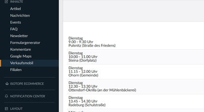 Filial-Finder - Contao-Modul DFW GmbH