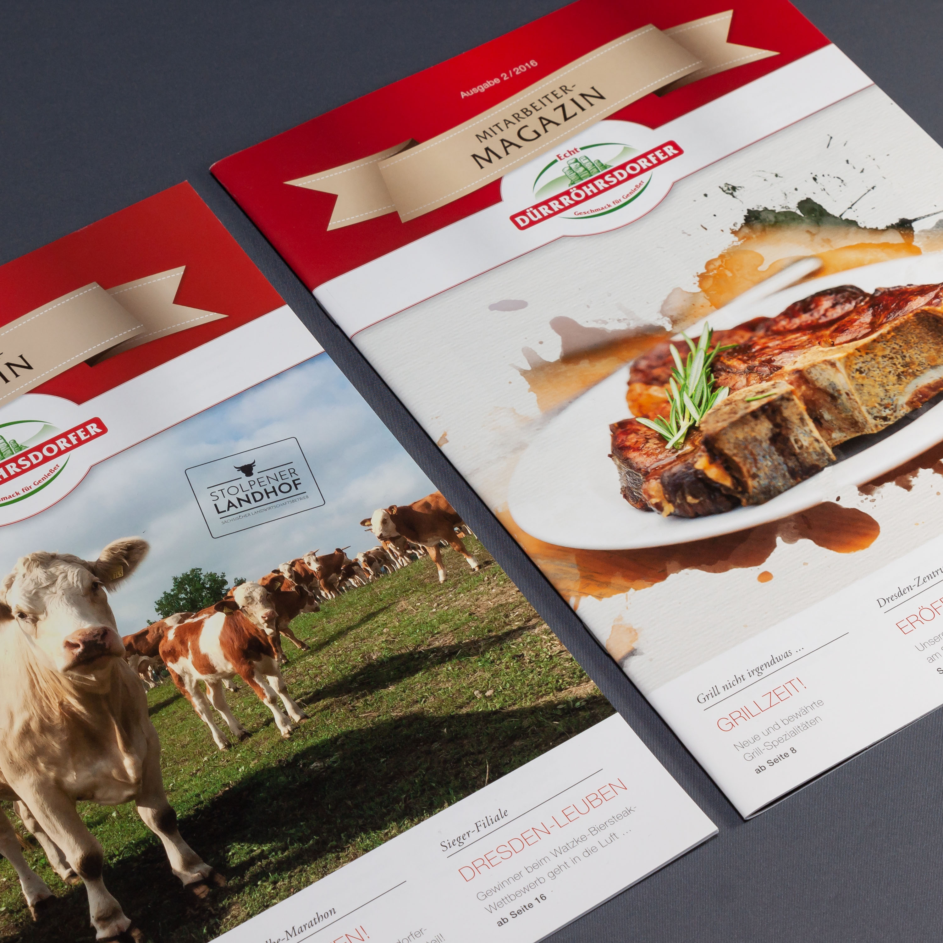 Referenz Broschürendesign Dürrröhrsdorfer Fleisch- und Wurstwaren GmbH