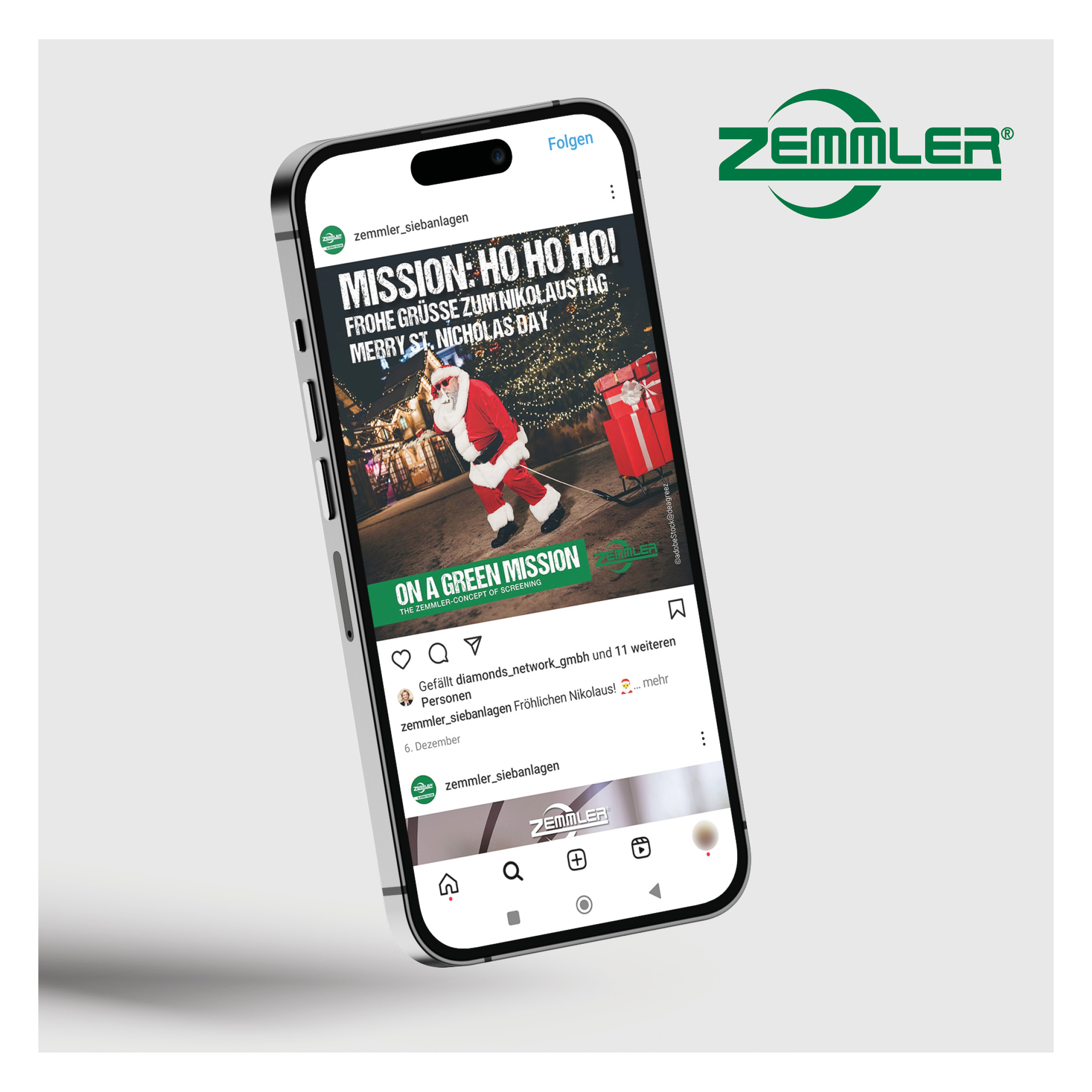 Referenz Social Media - Zemmler Siebanlagen GmbH