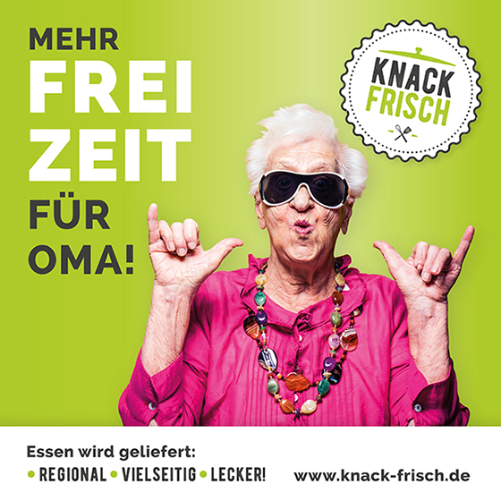 Social Media Anzeige - knack-frisch GmbH