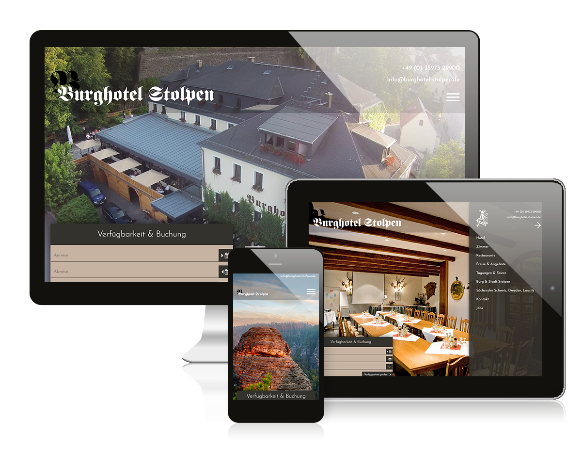 Referenz Webseite - Burghotel Stolpen